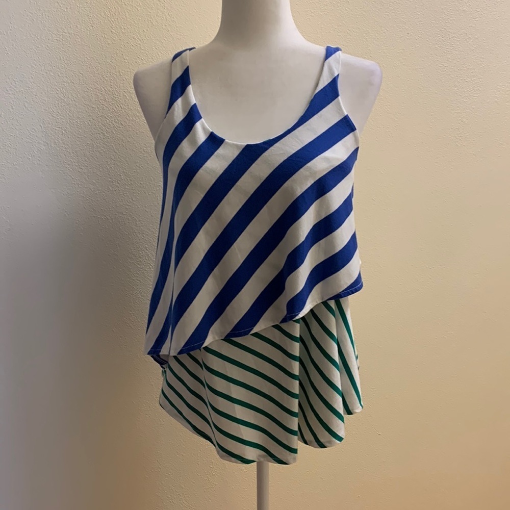 Faded Glory Asymmetrical  Tank Top Size M